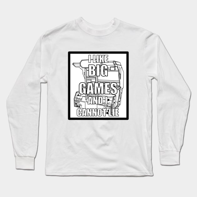 I like Big Games And I Cannot Lie Alternate Long Sleeve T-Shirt by arcadeheroes